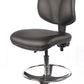 Chrome High Back Vinyl Draughtsman Chair | Chilli Seating