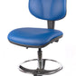 Chrome High Back Vinyl Draughtsman Chair | Chilli Seating