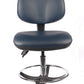 Chrome High Back Vinyl Draughtsman Chair | Chilli Seating