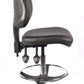 Chrome High Back Vinyl Draughtsman Chair | Chilli Seating