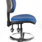 Chrome High Back Vinyl Draughtsman Chair | Chilli Seating