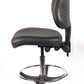 Chrome High Back Vinyl Draughtsman Chair | Chilli Seating