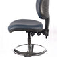 Chrome High Back Vinyl Draughtsman Chair | Chilli Seating