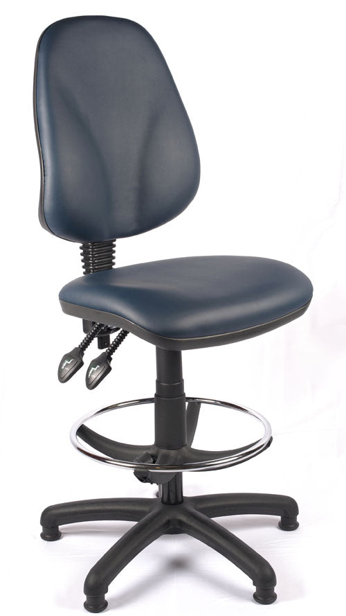 Juno High Back Vinyl Draughtsman Chair