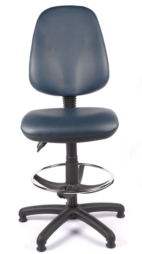 Juno High Back Vinyl Draughtsman Chair
