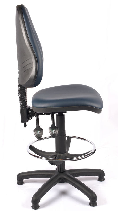 Juno High Back Vinyl Draughtsman Chair