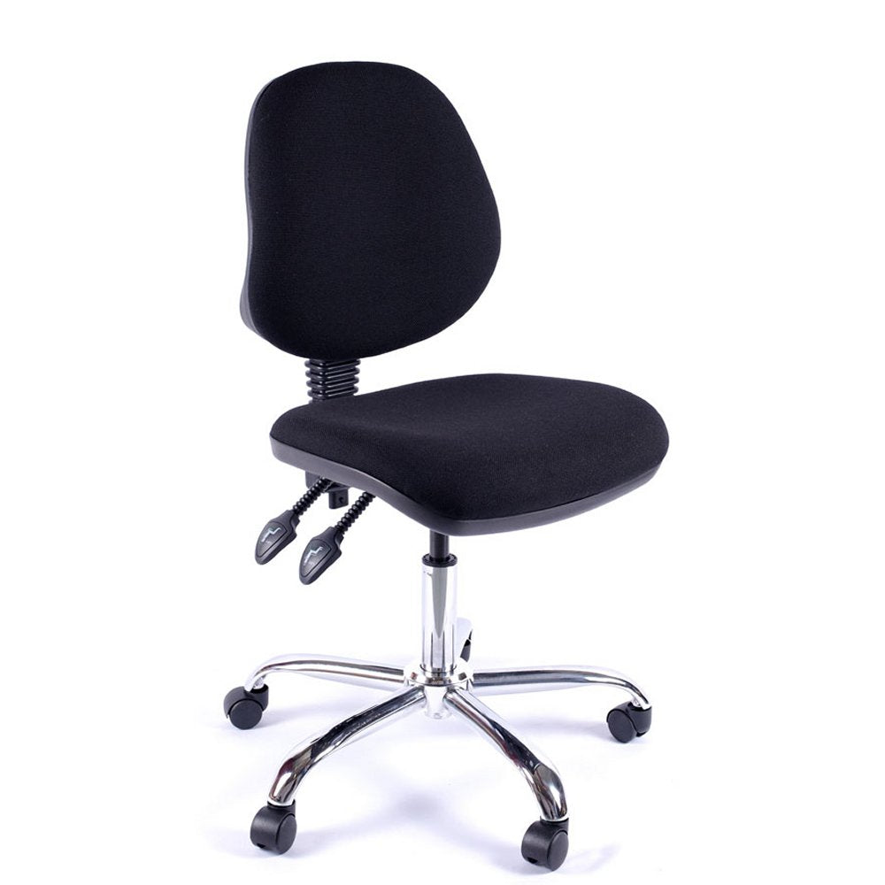 Juno Medium Back Chrome Office Chair | Chilli Seating