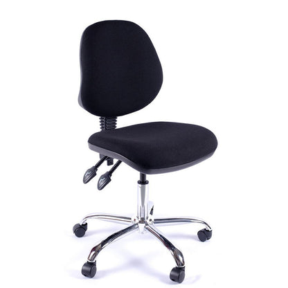 Juno Medium Back Chrome Office Chair | Chilli Seating