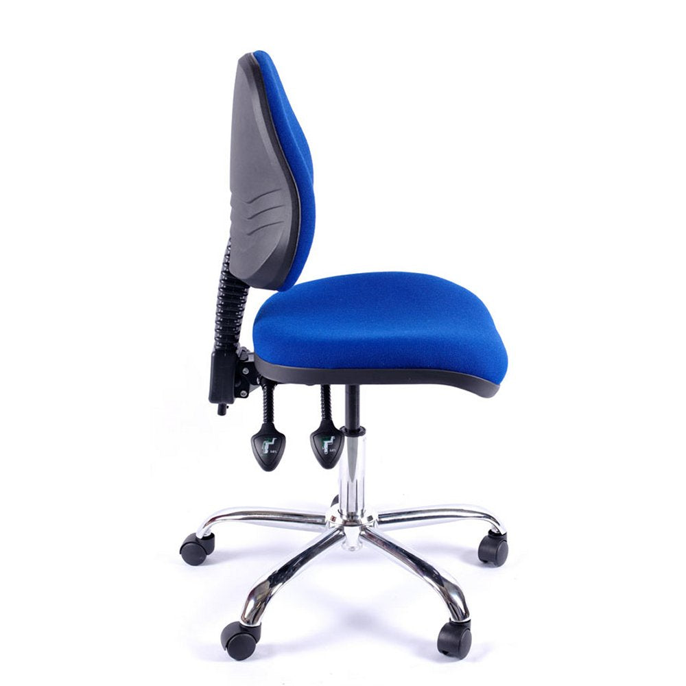 Juno Medium Back Chrome Office Chair | Chilli Seating