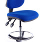 Chrome Medium Back Fabric Draughtsman Chair | Chilli Seating
