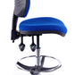 Chrome Medium Back Fabric Draughtsman Chair | Chilli Seating