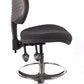 Chrome Medium Back Fabric Draughtsman Chair | Chilli Seating