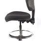 Chrome Medium Back Fabric Draughtsman Chair | Chilli Seating