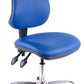 Chrome Juno Medium Back Vinyl Lab Chair | Chilli Seating