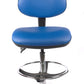 Chrome Medium Back Vinyl Draughtsman Chair | Chilli Seating