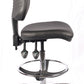 Chrome Medium Back Vinyl Draughtsman Chair | Chilli Seating