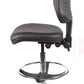 Chrome Medium Back Vinyl Draughtsman Chair | Chilli Seating