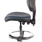 Chrome Medium Back Vinyl Draughtsman Chair | Chilli Seating