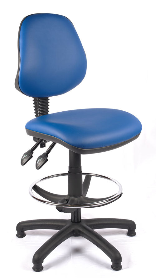Medium Back Vinyl Draughtsman Chair | Chilli Seating