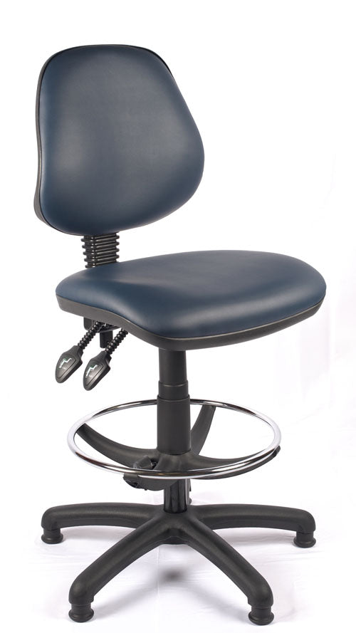 Medium Back Vinyl Draughtsman Chair | Chilli Seating