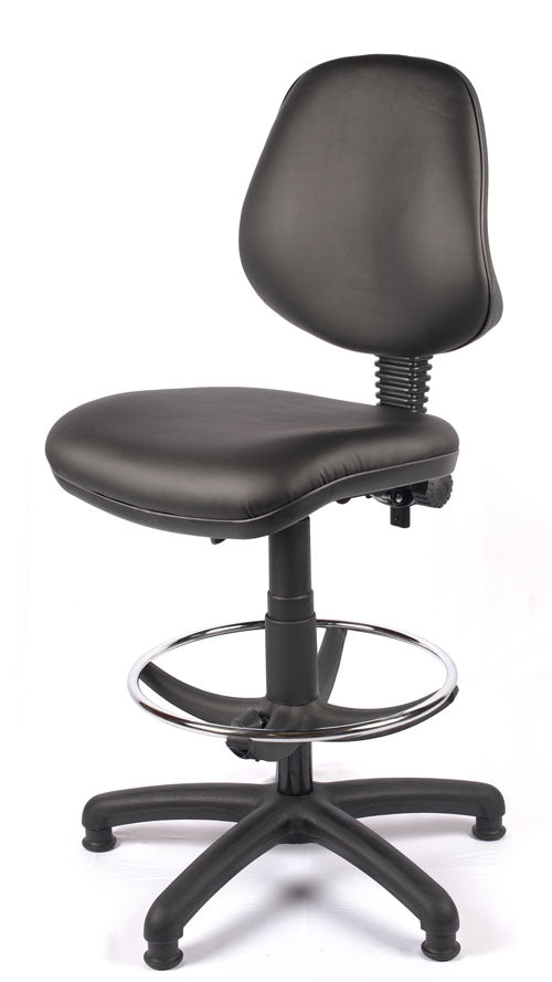 Medium Back Vinyl Draughtsman Chair | Chilli Seating