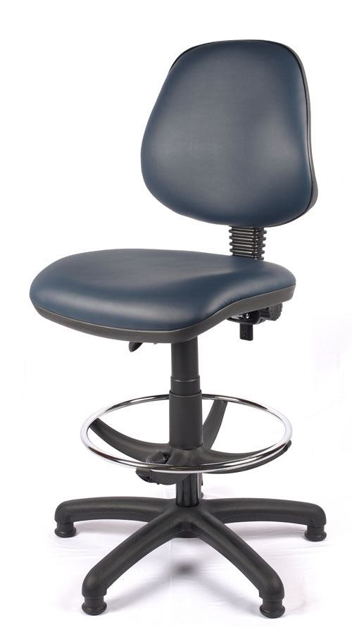 Medium Back Vinyl Draughtsman Chair | Chilli Seating
