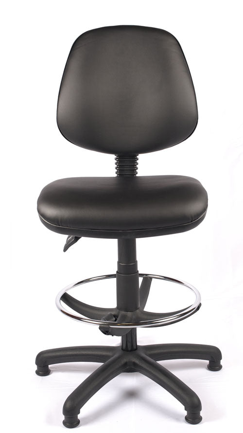 Medium Back Vinyl Draughtsman Chair | Chilli Seating