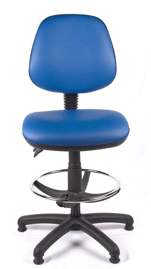 Medium Back Vinyl Draughtsman Chair | Chilli Seating