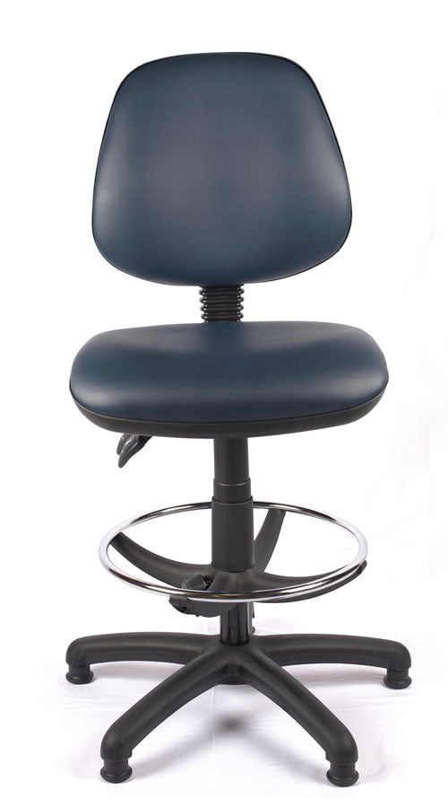 Medium Back Vinyl Draughtsman Chair | Chilli Seating