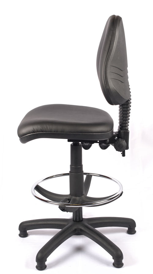 Medium Back Vinyl Draughtsman Chair | Chilli Seating