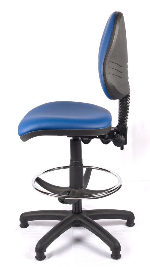 Medium Back Vinyl Draughtsman Chair | Chilli Seating