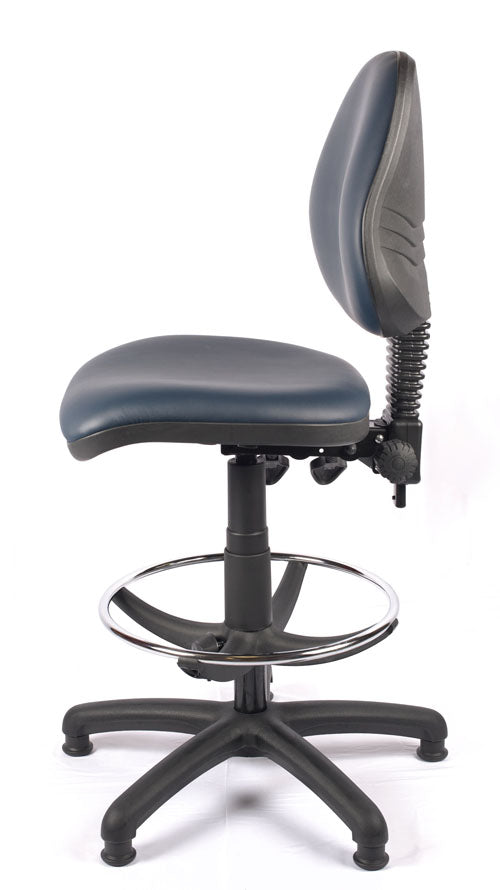 Medium Back Vinyl Draughtsman Chair | Chilli Seating