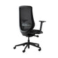 Black office chair on a white background