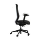 Black office chair on a white background