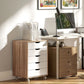 Seven Drawer Filing Cabinet, with Wheels