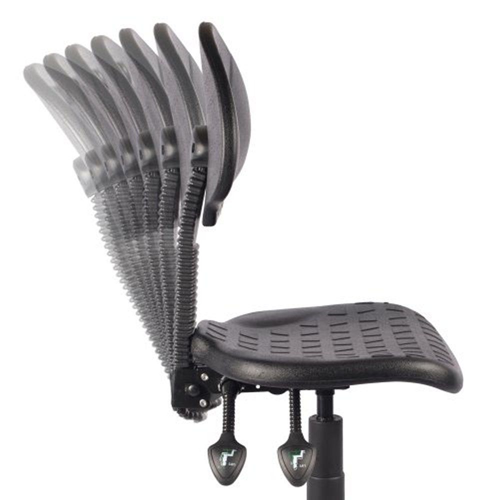 Polyurethane Chrome Draughtsman Chair | Chilli Seating