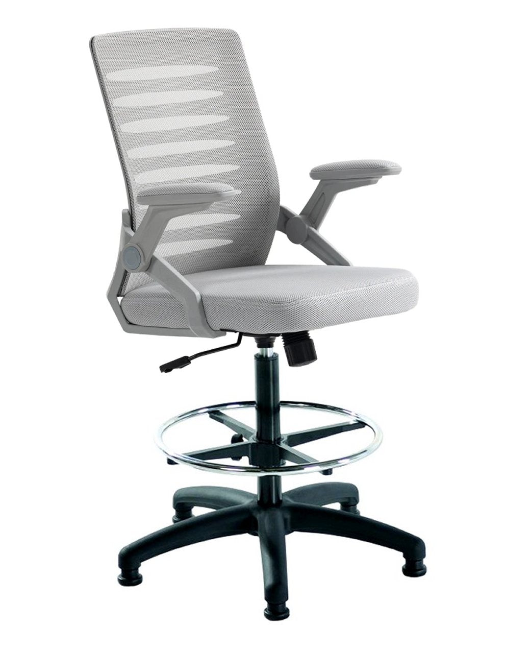 Lab Space - Merlin 2 Draughtsman Chair against  white background.