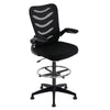 Lab Space - Merlin Draughtsman Chair against a white background. 