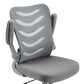Lab Space - Merlin Draughtsman Chair in grey with lifted armrests. 