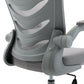 Lab Space - Merlin Draughtsman Chair in grey - back detail. 