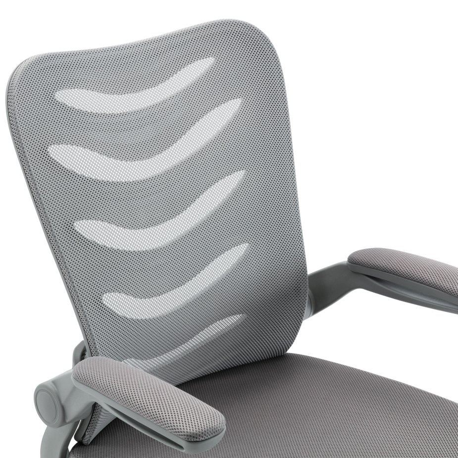 Lab Space -Merlin Draughtsman Chair in grey. 