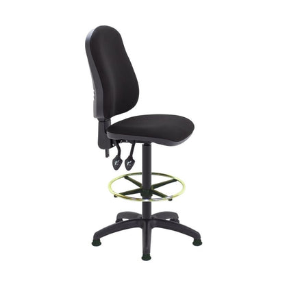 Lab Space - Mist Draughtsman Chair in black