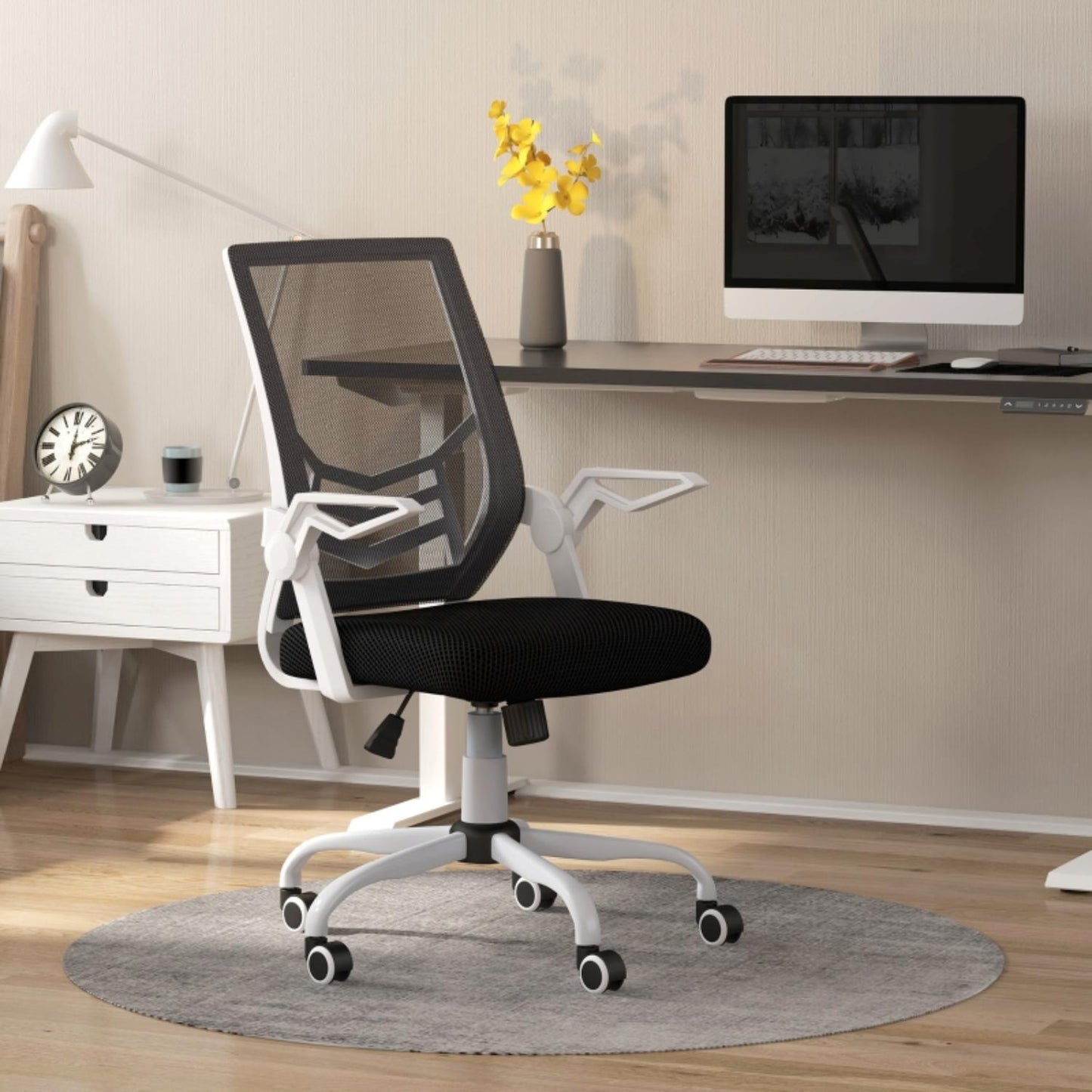 Lambeth Mesh Back Chair in a home office setting.