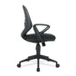 Black office chair on a white background