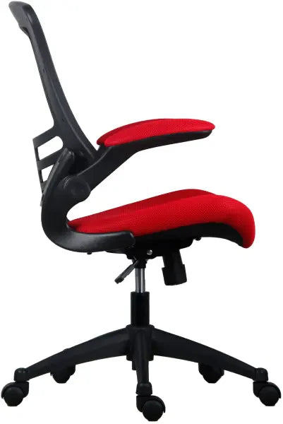Marlos Mesh Back Office Chair With Folding Arms side view