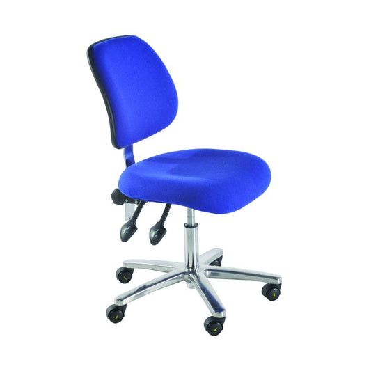 Medium Back Fabric ESD Chair for standard-height technical and laboratory workstations