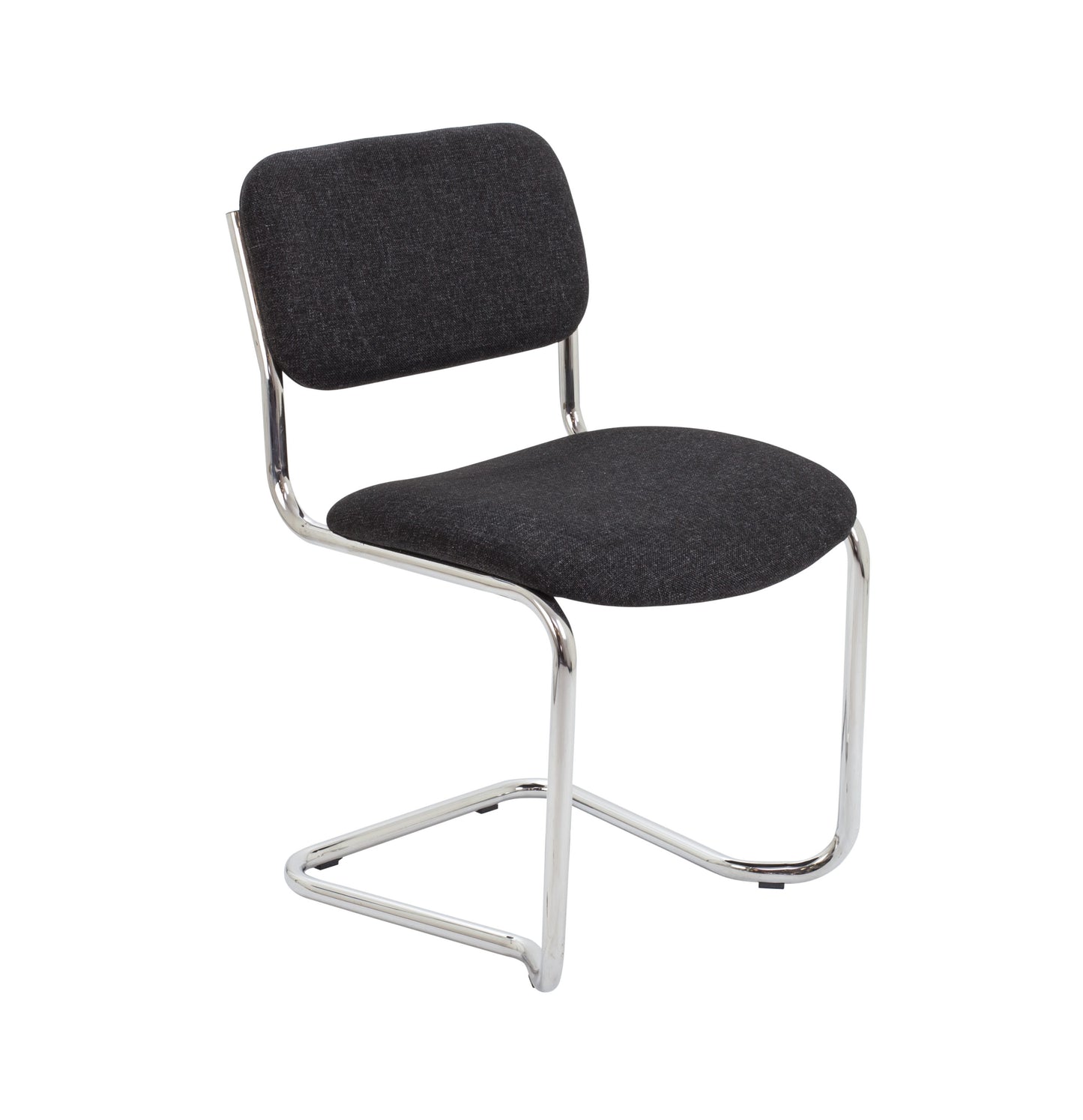 Meeting Chair with Cantilever Frame in charcoal