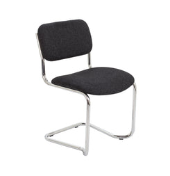 Meeting Chair with Cantilever Frame in charcoal