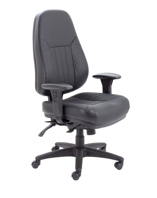 Panther Executive Leather Office Chair in black 