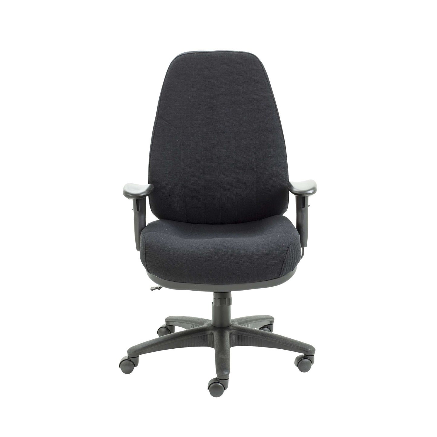 Black office chair on a white background